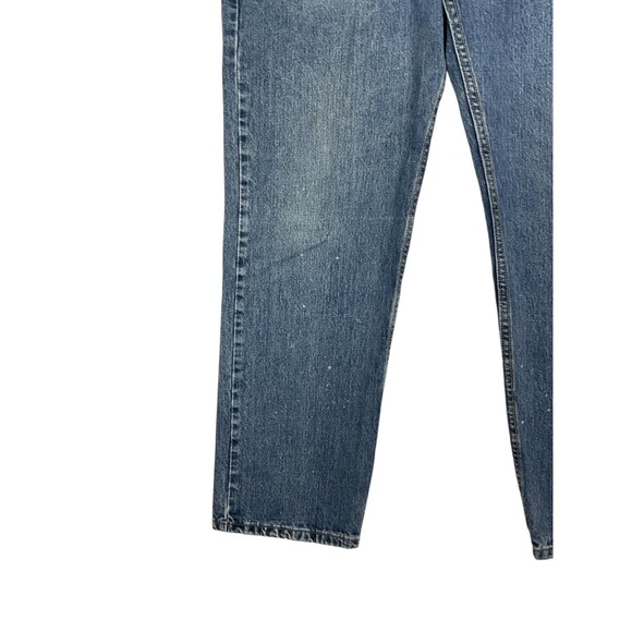 Lee Men’s 36x30 Distressed Straight-Leg Jeans – Regular Fit Blue Denim, Zip Fly - Picture 5 of 11